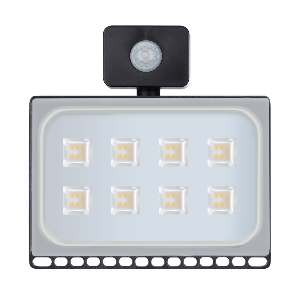 20PCS Ultrathin Sensor LED Floodlight 10W 20W 30W 50W 100W IP65 110V/220V LED Flood Light Spotlight Outdoor Street Light