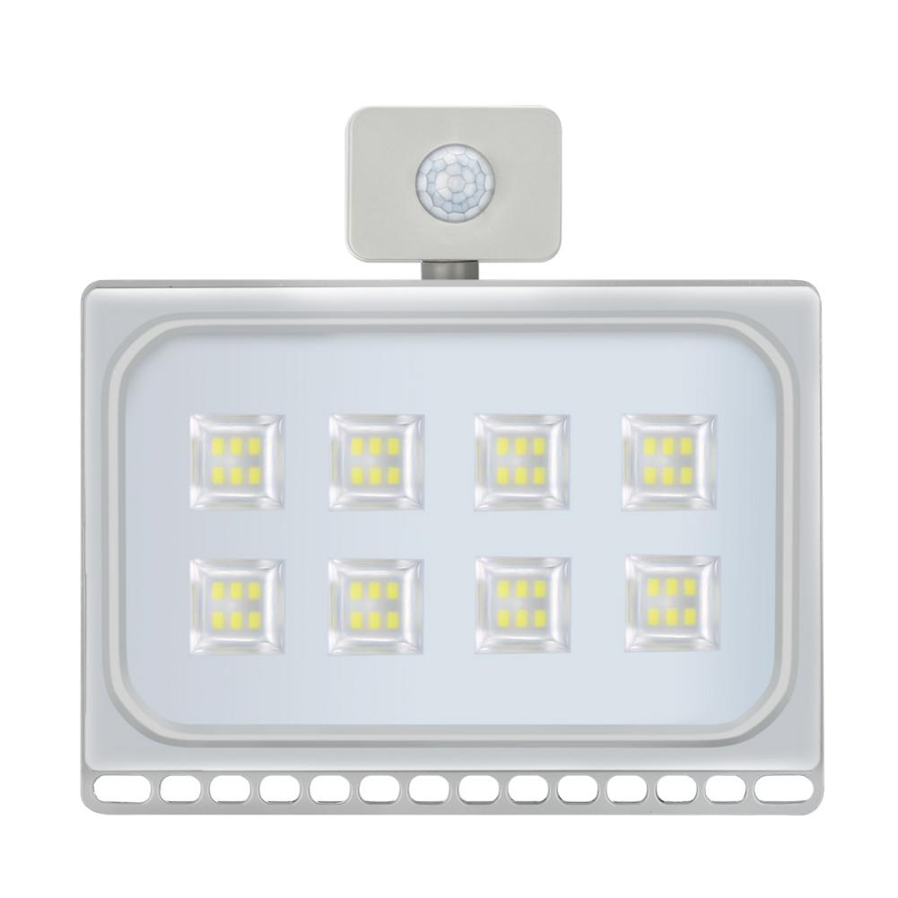 PIR Motion Sensor LED Flood Light 50W 100W Outdoor Floodlight 220V IP65 Waterproof Led Spotlight for Garden Wall Street Light