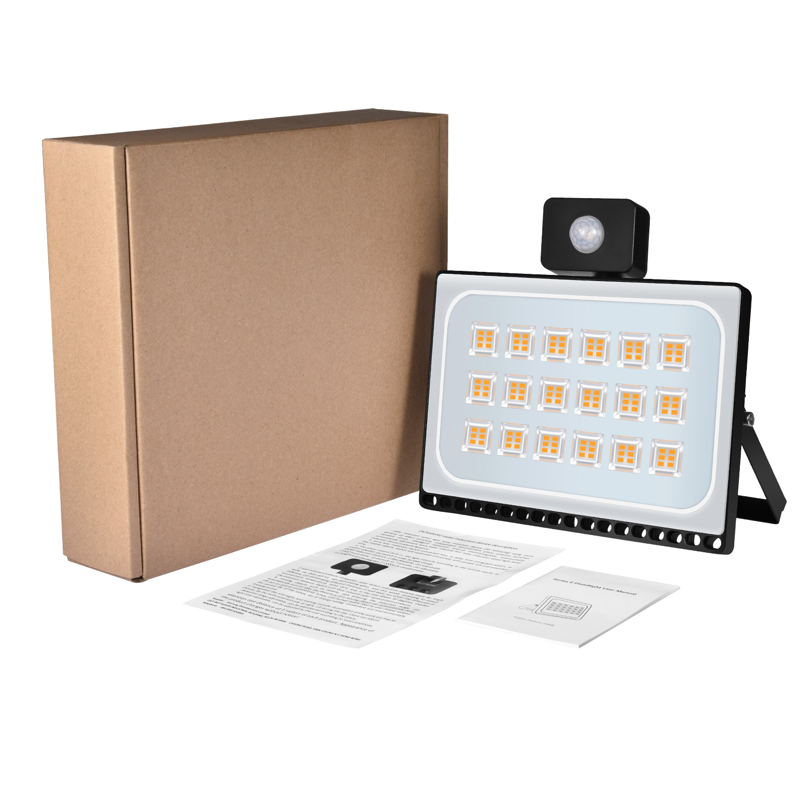 220V 50W/100W LED FloodLight PIR Motion Sensor Reflector Flood Light Waterproof IP65 Spotlight Outdoor Lighting Cold/Warm White