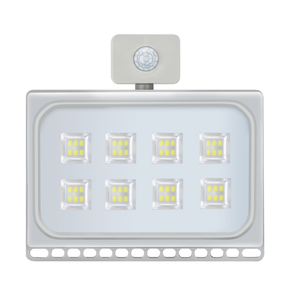 220V 50W/100W LED FloodLight PIR Motion Sensor Reflector Flood Light Waterproof IP65 Spotlight Outdoor Lighting Cold/Warm White
