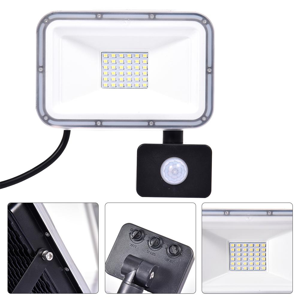 220V 10W/20W/50W LED FloodLight PIR Motion Sensor Reflector LED Flood Light Waterproof IP67 Spotlight Wall Outdoor Lighting