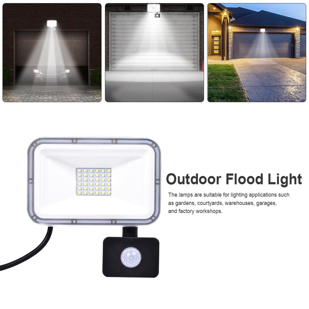 220V 10W/20W/50W LED FloodLight PIR Motion Sensor Reflector LED Flood Light Waterproof IP67 Spotlight Wall Outdoor Lighting