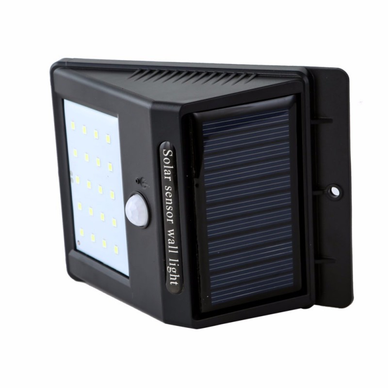 Solar Led Light Outdoor Lamp PIR Motion Sensor LED Wall Lights IP65 20LEDs Sunlight Powered For Street Fence Garden Security