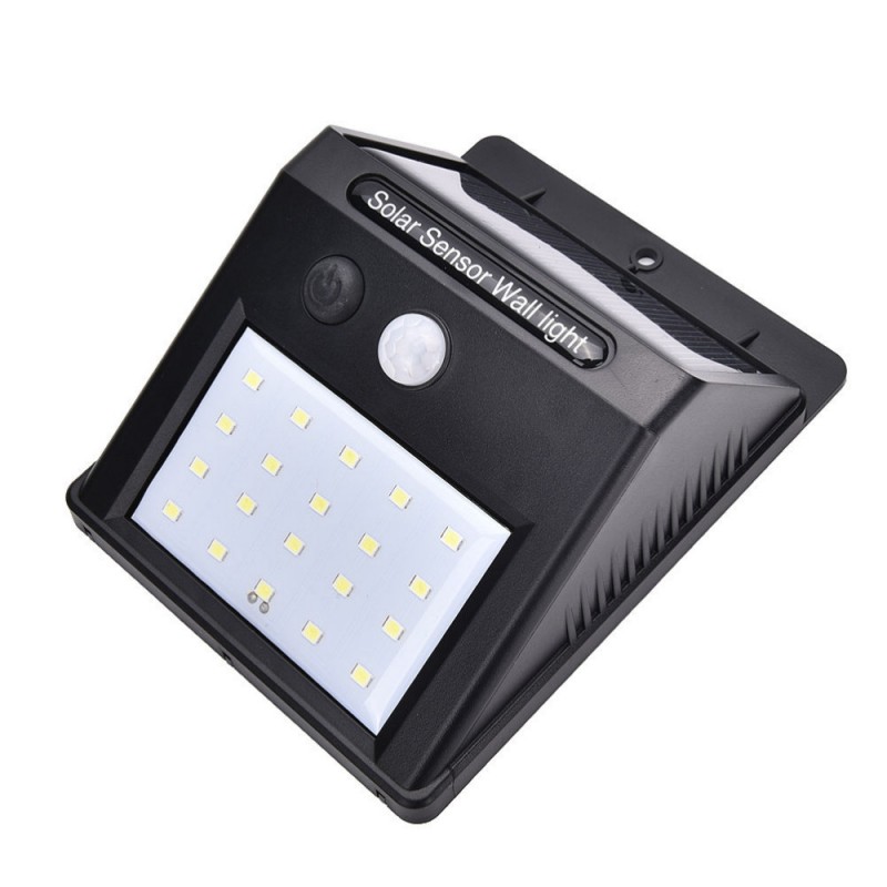 Solar Led Light Outdoor Lamp PIR Motion Sensor LED Wall Lights IP65 20LEDs Sunlight Powered For Street Fence Garden Security