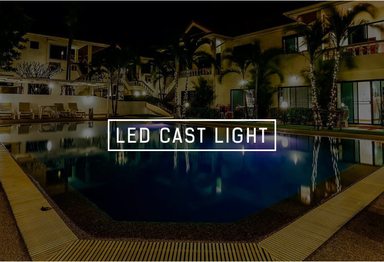 LED Flood Light AC220V 50W Outdoor Lighting Spotlight IP66 Waterproof LED Street Lamp Landscape Lighting 5 Colors