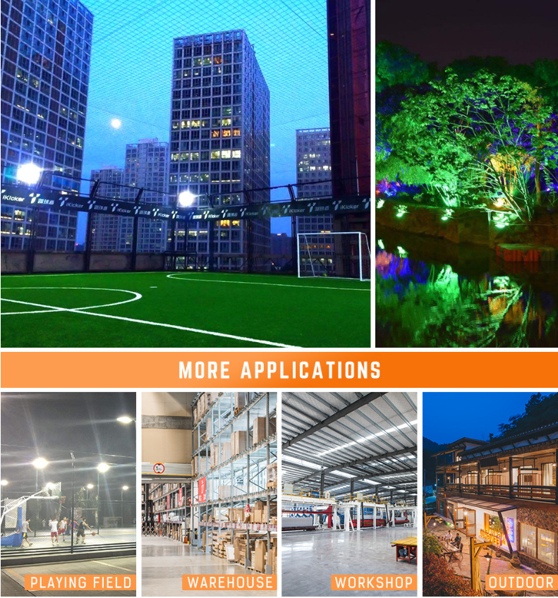 LED Flood Light AC220V 50W Outdoor Lighting Spotlight IP66 Waterproof LED Street Lamp Landscape Lighting 5 Colors