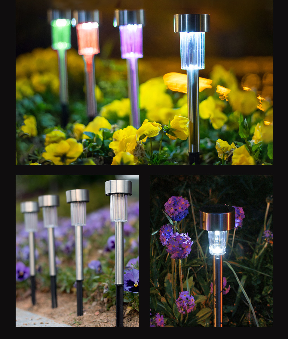 10Pcs Solar Garden Lights Outdoor Solar Lawn Lamps IP65 Waterpoof Landscape Lighting For Pathway Patio Yard Lawn Decoration