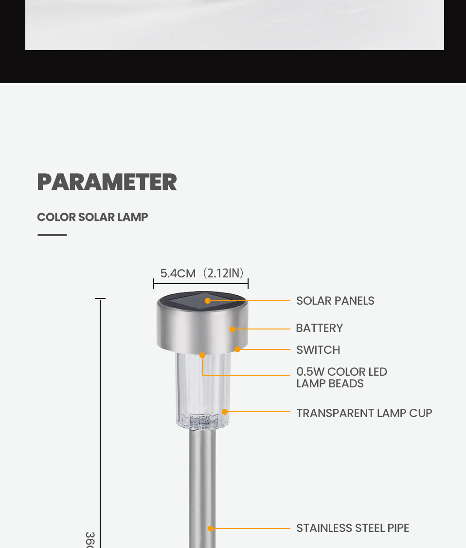 10Pcs Solar Garden Lights Outdoor Solar Lawn Lamps IP65 Waterpoof Landscape Lighting For Pathway Patio Yard Lawn Decoration