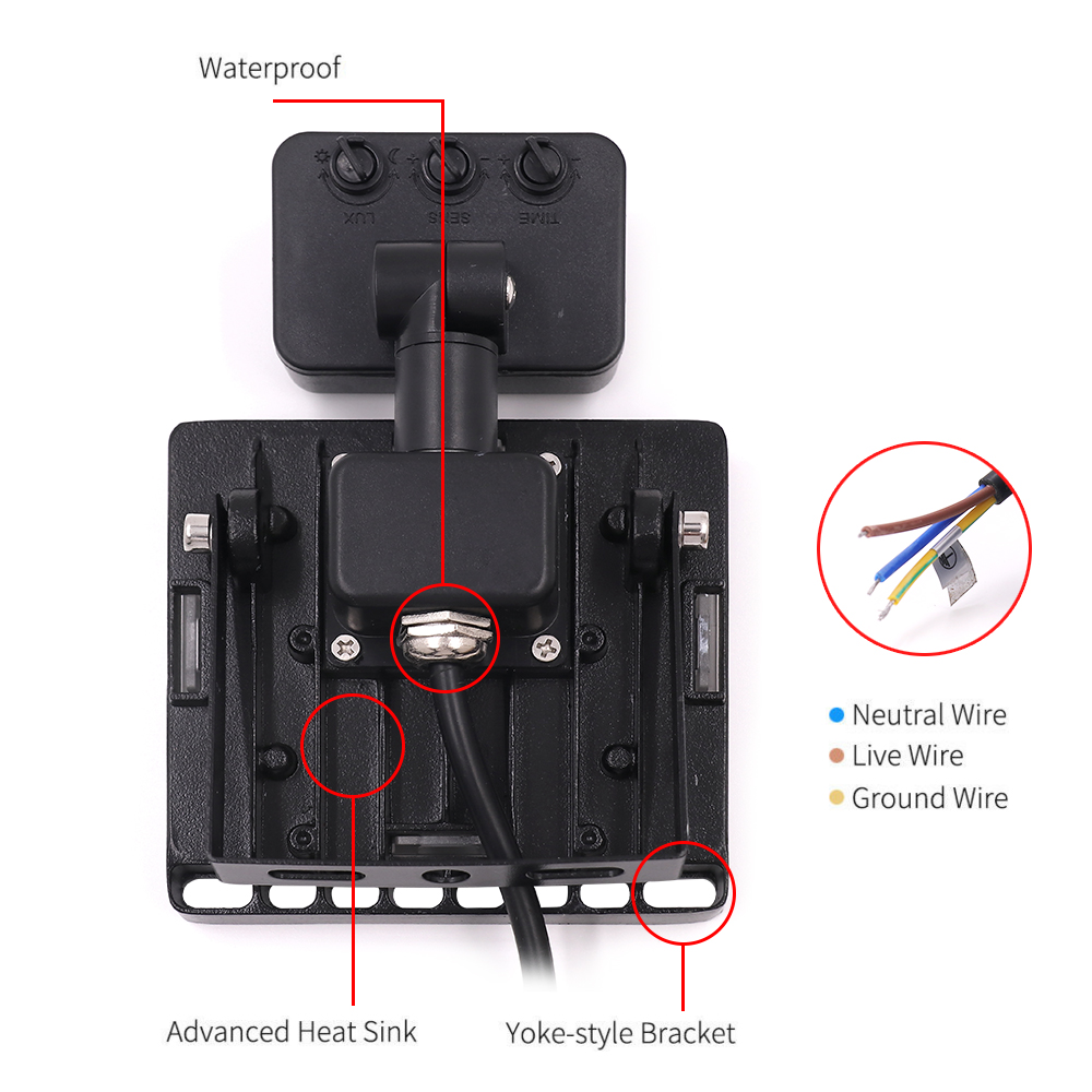 LED Spotlight PIR Motion Sensor Outdoor Led Projector 10W 20W 30W 50W 100W Ultra-thin Induction Led Floodlight Wall Street Lamp