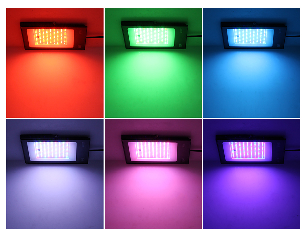 LED FloodLight IP67 Waterproof RGB LED Spotlight With Remote Control 30W 50W 100W 200W Garden Wall Projector Outdoor Lighting