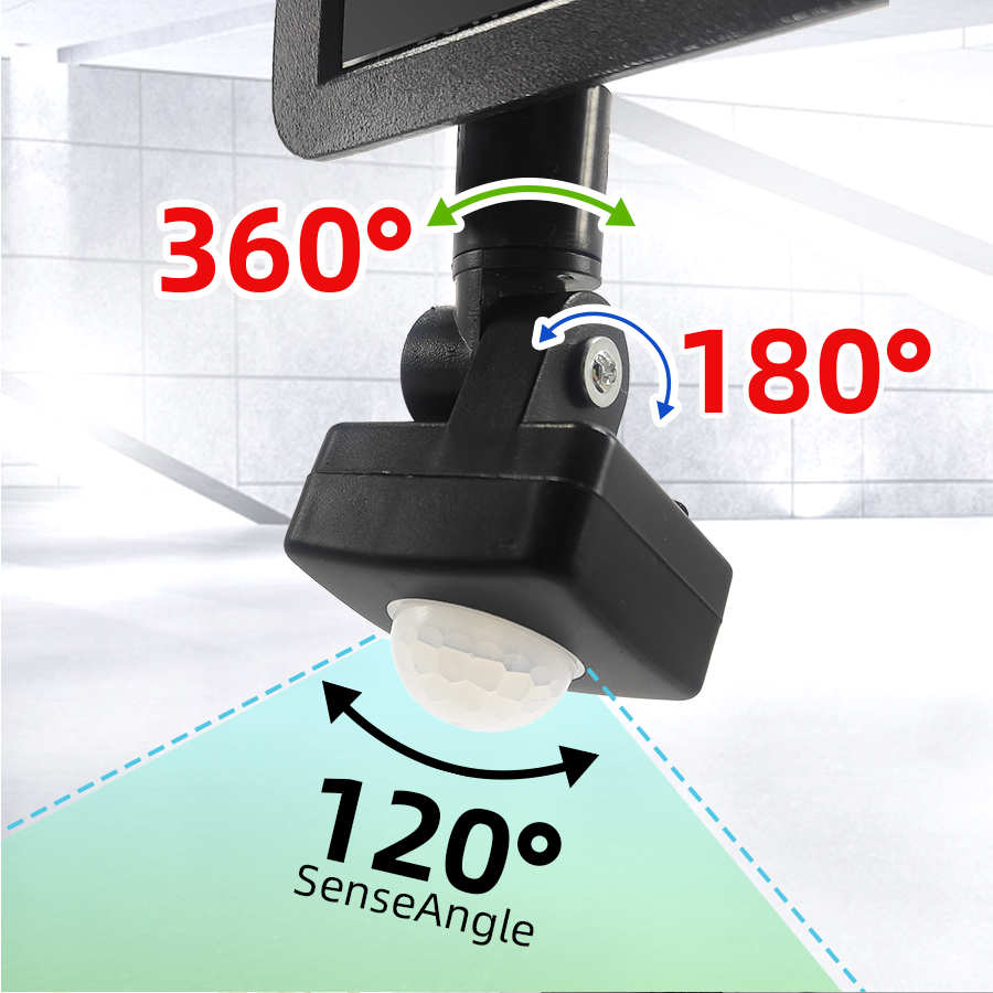 LED Flood Light 50W Motion Sensor Pir Floodlight Lamp Floodlights Outdoor IP66 Street Garden Spotlight Wall Lighting