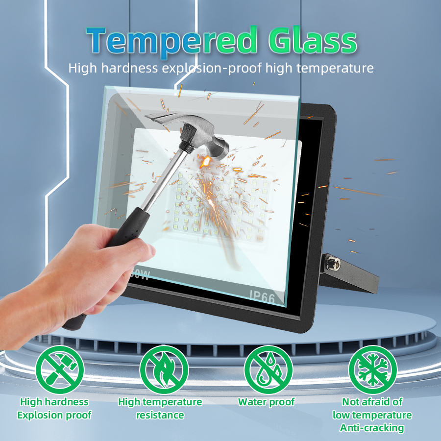 Floodlight LED Outdoor Flood Light Lamp IP66 Waterproof 220V 10W 20W 30W 50W 100W 150W Garden Spotlight Wall Projector Lighting