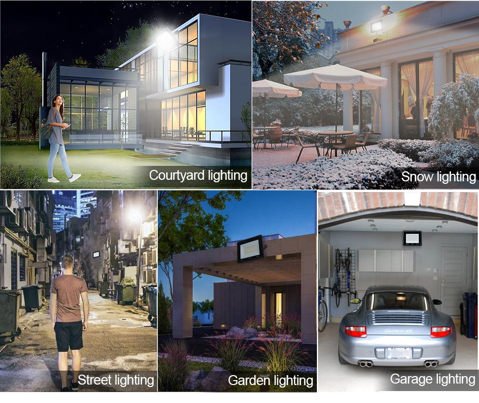 LED Floodlight 10W 20W 30W IP65 Outdoor Lamp Garden Park Hanging Exterior Spotlight 220V Warehouse Foco Wall Reflector Lighting