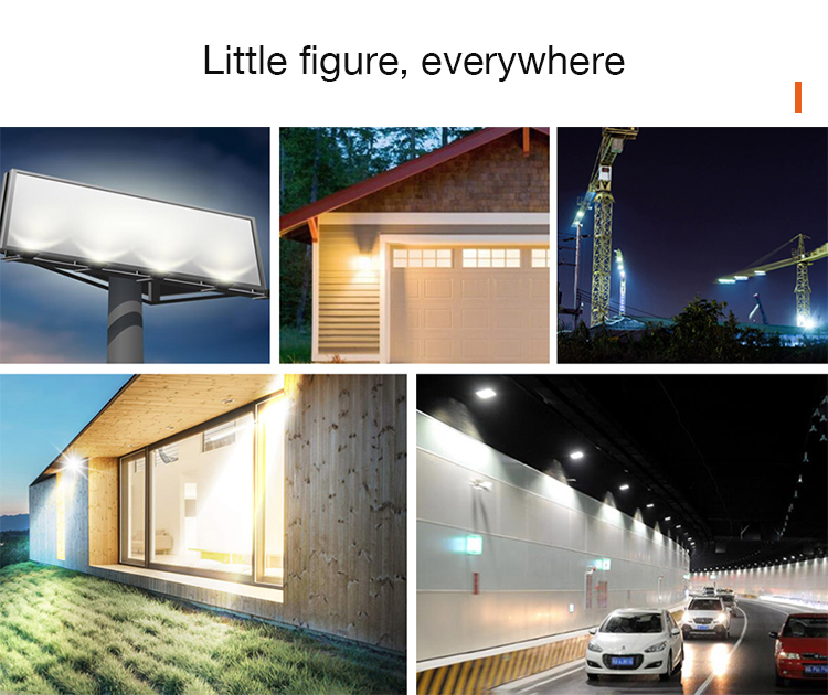 LED Flood Light IP65 Outdoor Waterproof Ultra-thin Spotlight 30W/50W/100W/200W/300W/500W For Garden Wall Street Light Courtyard
