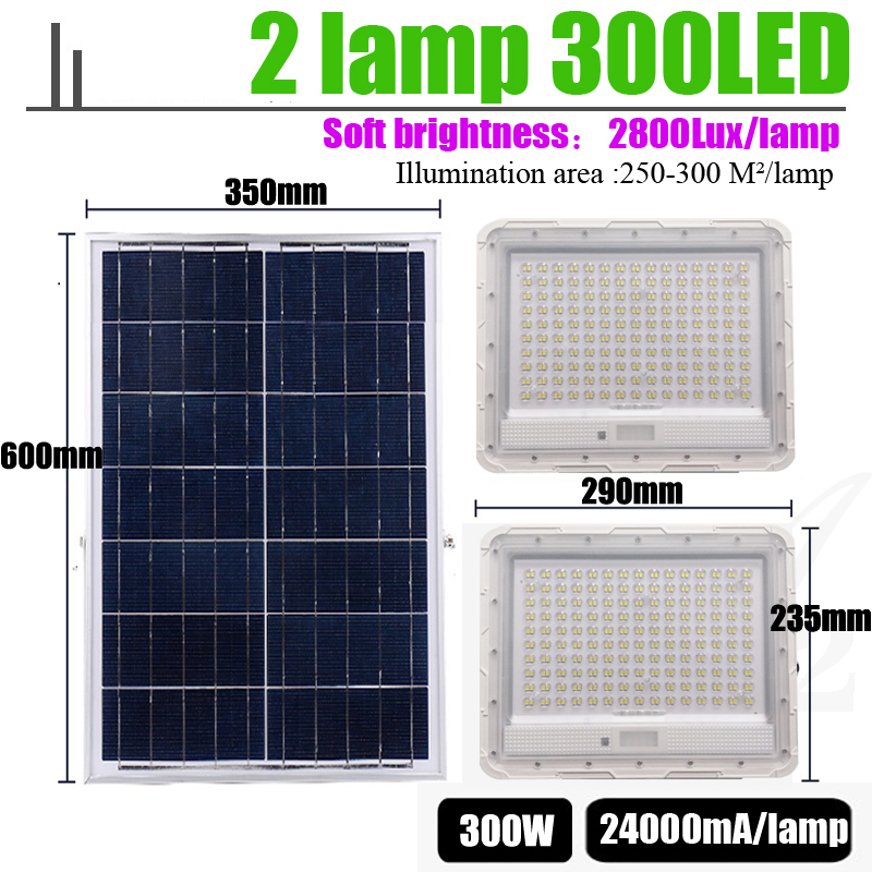 LED Street Spotlight Road Solar Floodlight Super Bright Doorway Garden Courtyard Wireless Outdoor Waterproof