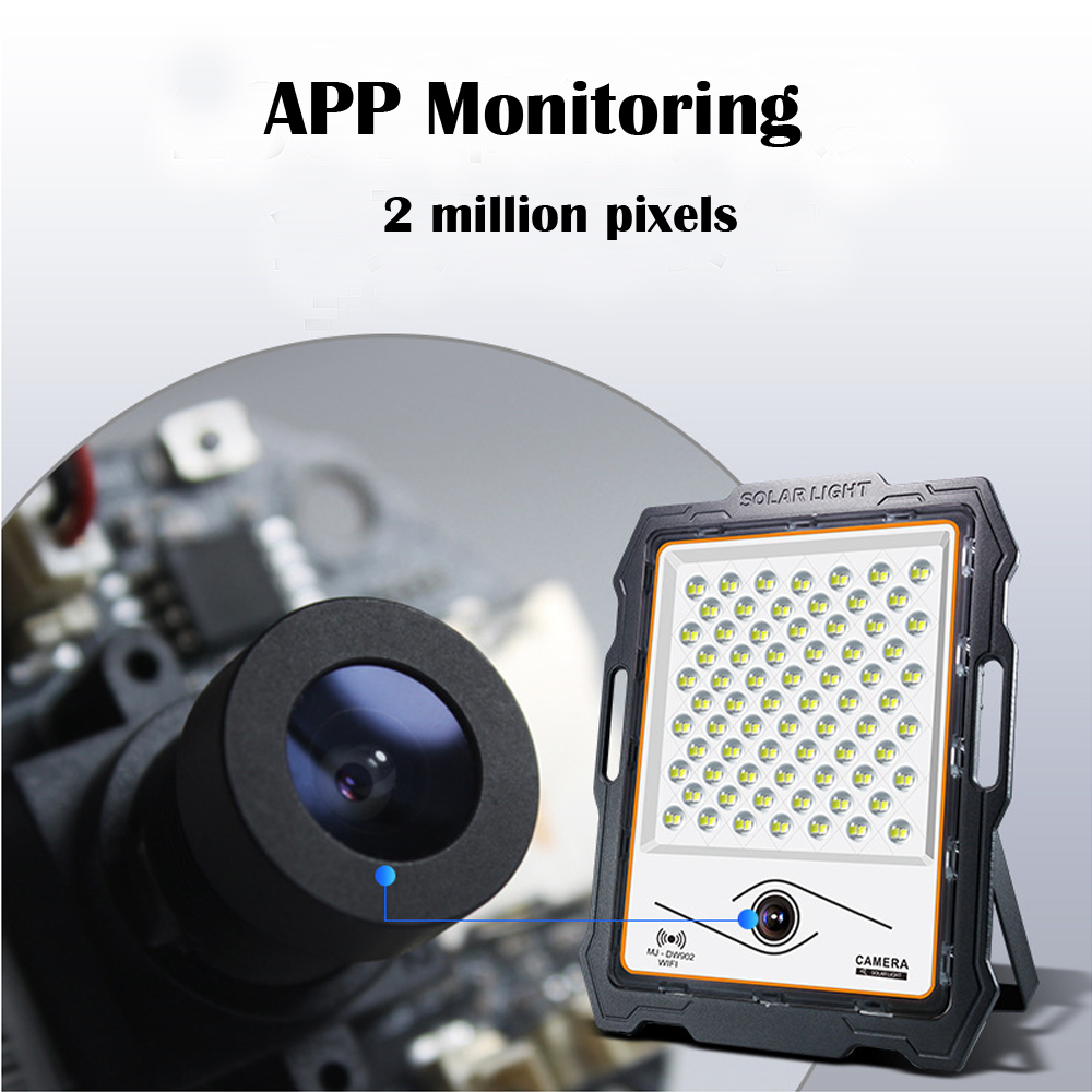 100-400W LED Camera Security Solar Light Home Monitor Lamp Induction Super Bright Big Battery 18 Hours Spotlight Outdoor