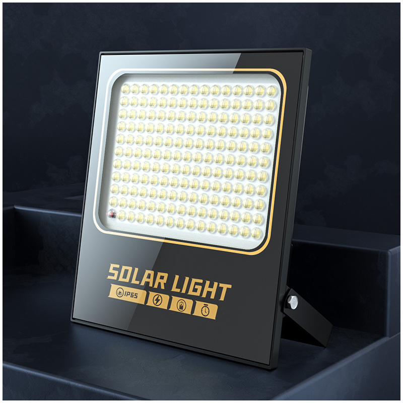 A2 100-400W LED Wall Lamp Solar Lighting Super Bright Large Capacity Battery Spotlight Wireless Outdoor Waterproof