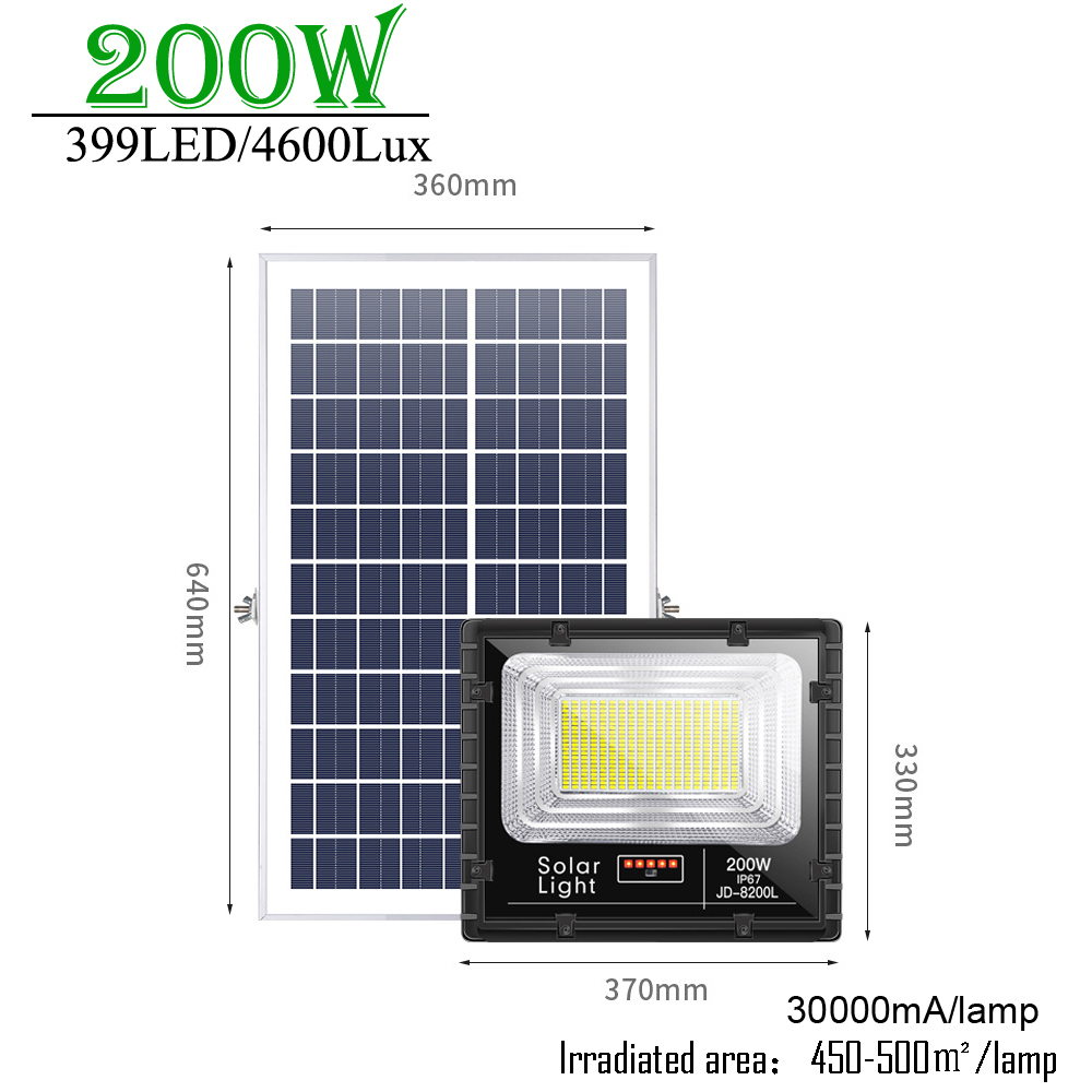 25-40W Solar street Lighting Last 18 hours Spotlight bigger LED solar lamp Super Bright large capacity battery Indicator