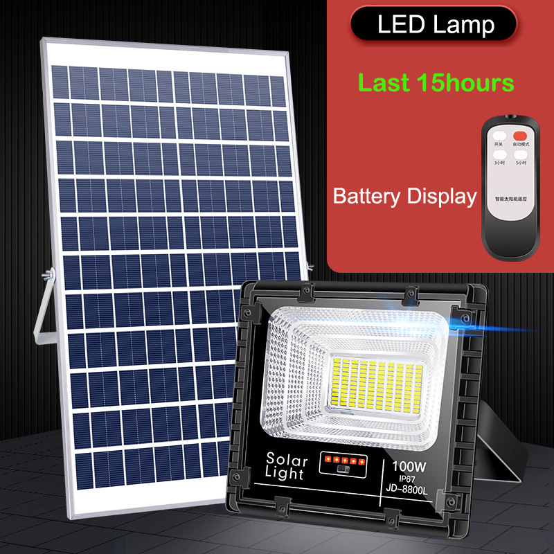 25-40W Solar street Lighting Last 18 hours Spotlight bigger LED solar lamp Super Bright large capacity battery Indicator