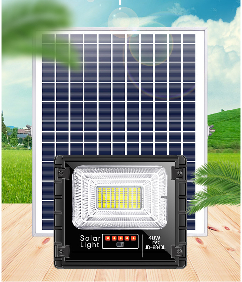 25-40W Solar street Lighting Last 18 hours Spotlight bigger LED solar lamp Super Bright large capacity battery Indicator