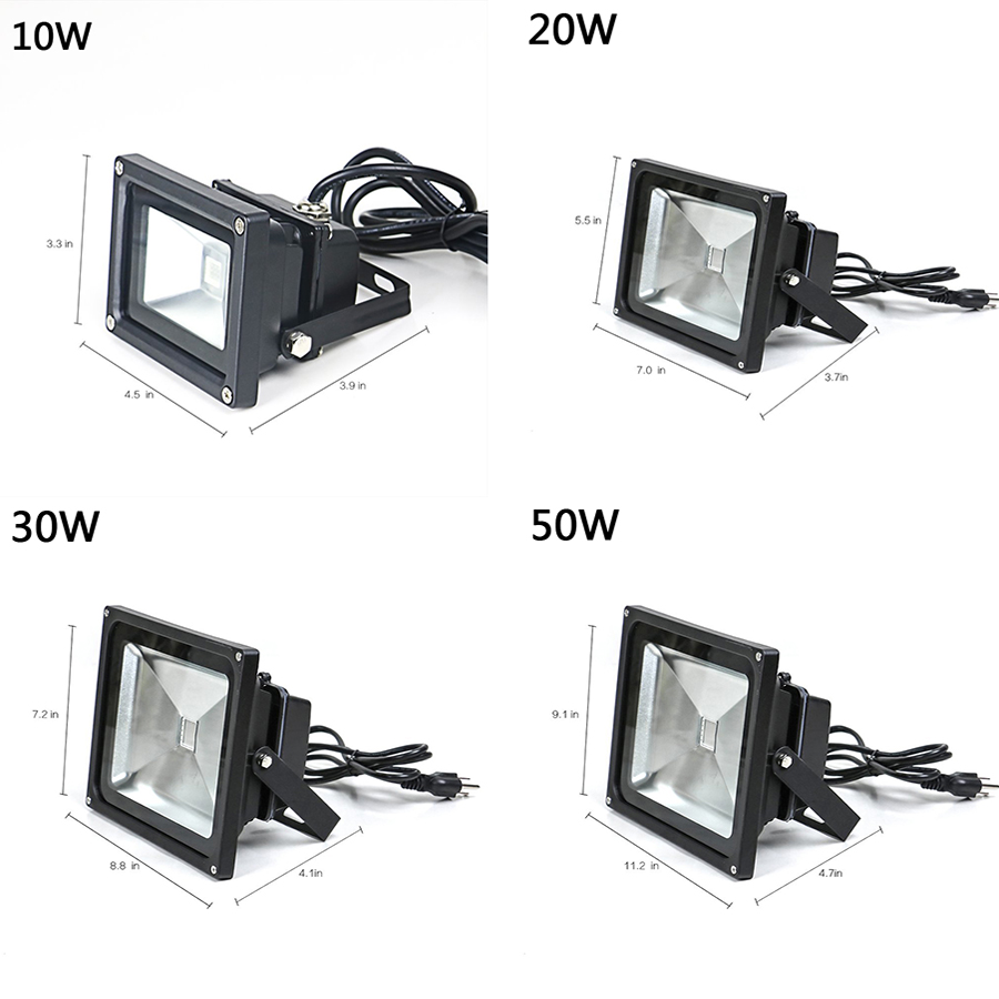 UV LED Floodlight 10W 20W 30W High Power Waterproof Ultra Violet Blacklight DJ Disco Stage Lamp for Christmas Halloween Party