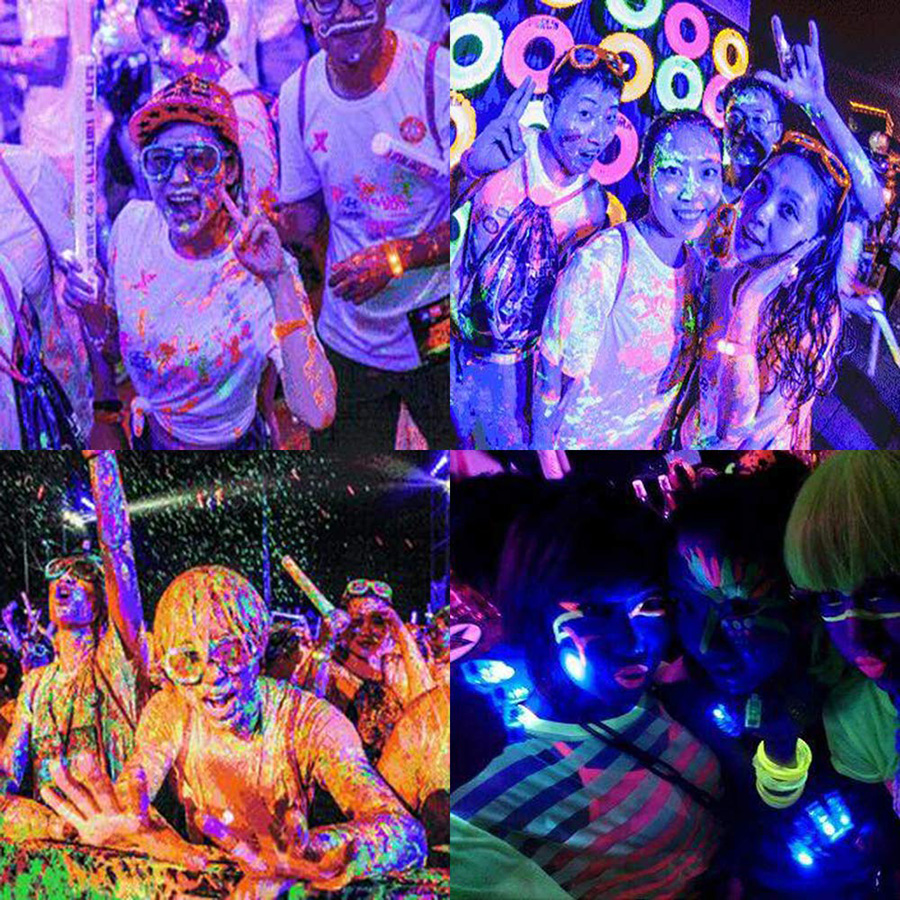 30W 60W AC85-265V UV LED Floodlight IP66 Waterproof Ultra Violet Outdoor Blacklight Stage Light for Halloween Birthday Party