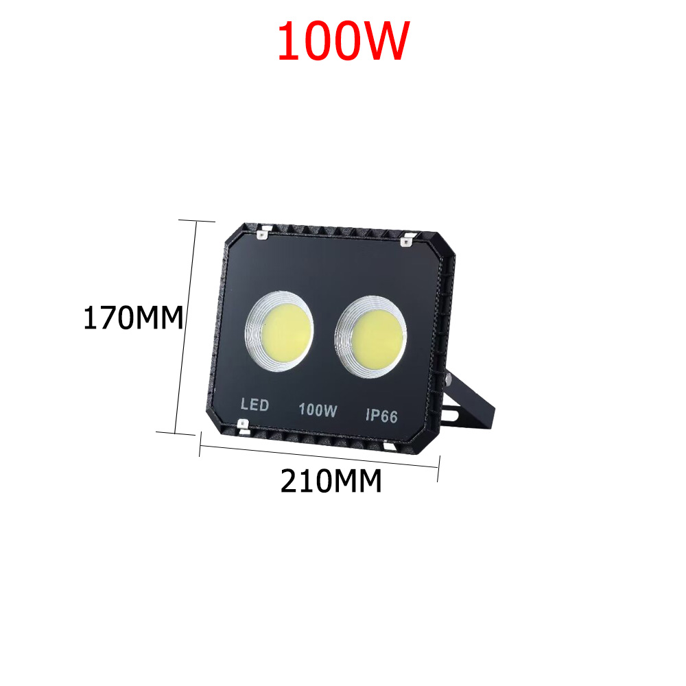 LED Spotlight Outdoor Lighting 100W Projector 200W Floodlight for Building Exterior Garden Patio Doorway Garage Waterproof IP66