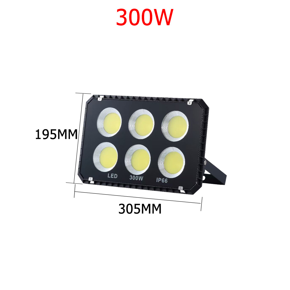LED Spotlight Outdoor Lighting 100W Projector 200W Floodlight for Building Exterior Garden Patio Doorway Garage Waterproof IP66