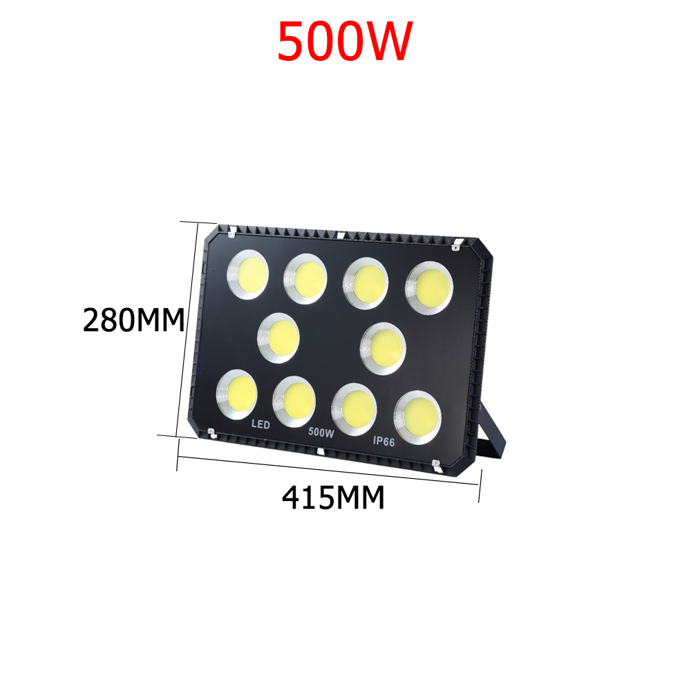 LED Spotlight Outdoor Lighting 100W Projector 200W Floodlight for Building Exterior Garden Patio Doorway Garage Waterproof IP66