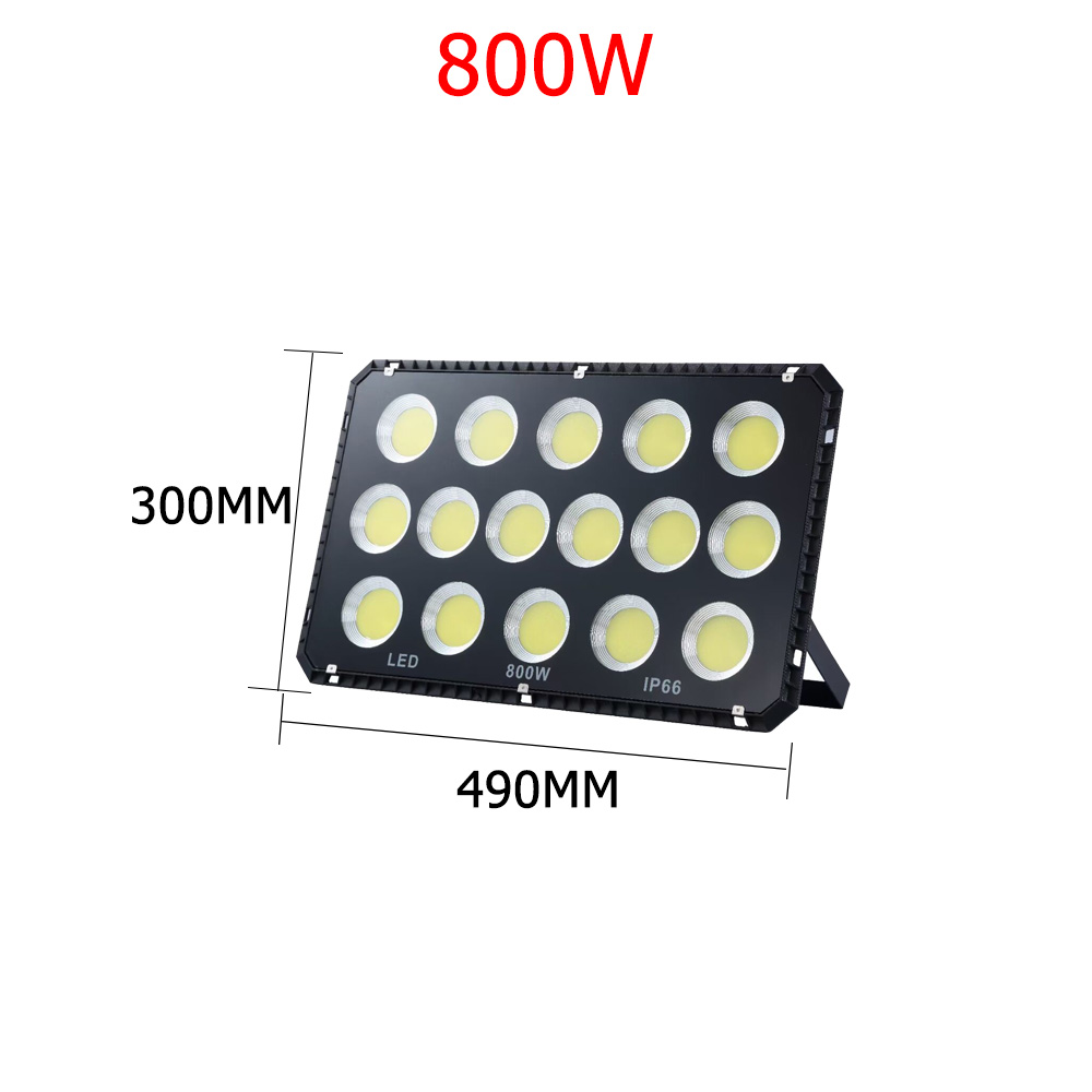 LED Spotlight Outdoor Lighting 100W Projector 200W Floodlight for Building Exterior Garden Patio Doorway Garage Waterproof IP66