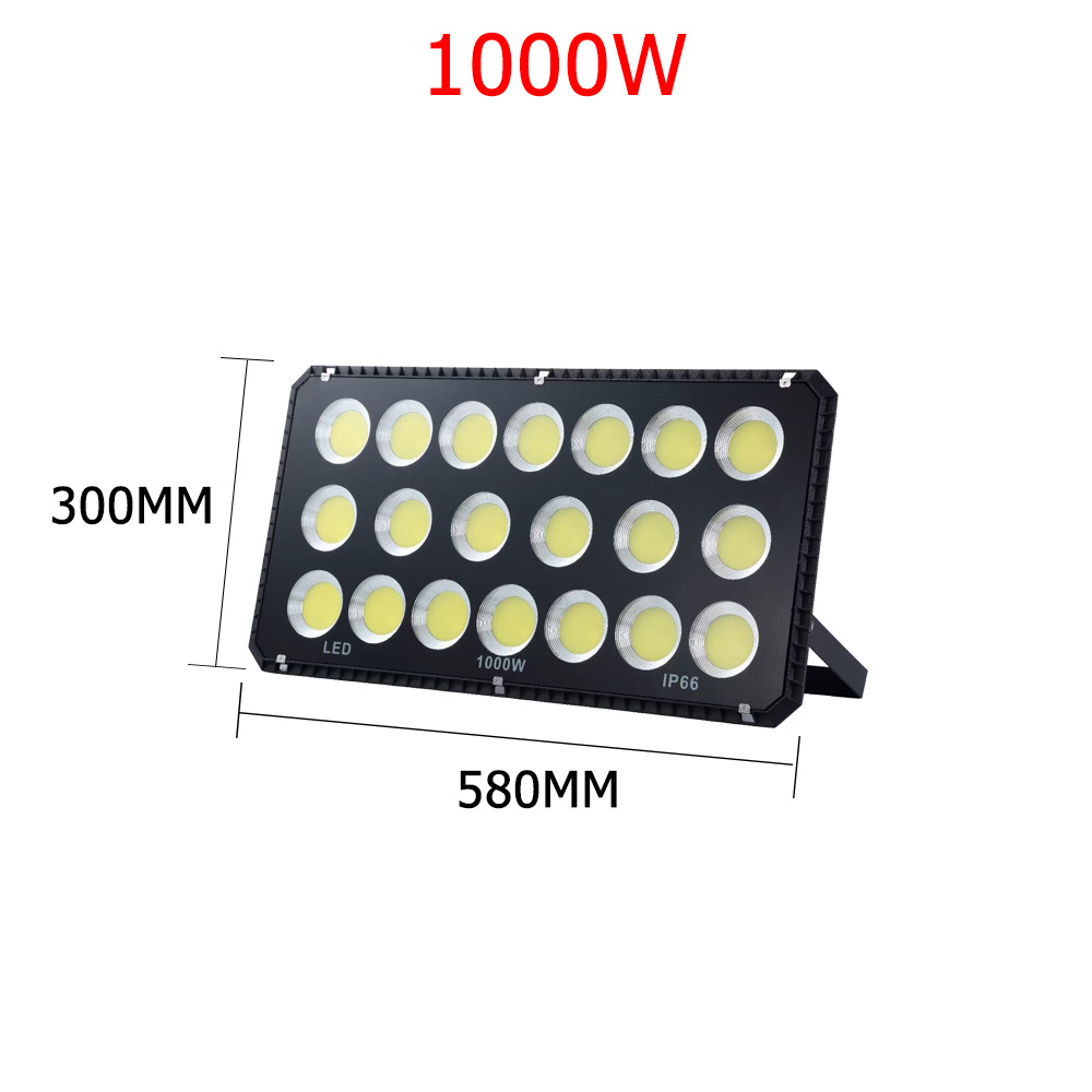 LED Spotlight Outdoor Lighting 100W Projector 200W Floodlight for Building Exterior Garden Patio Doorway Garage Waterproof IP66