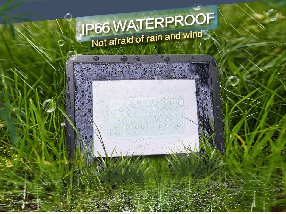 LED Floodlight PIR Motion Sensor LED Spotlight 10W 20W 30W 50W 100W 220V Outdoor Wall Reflector Lighting Waterproof Garden Lamp