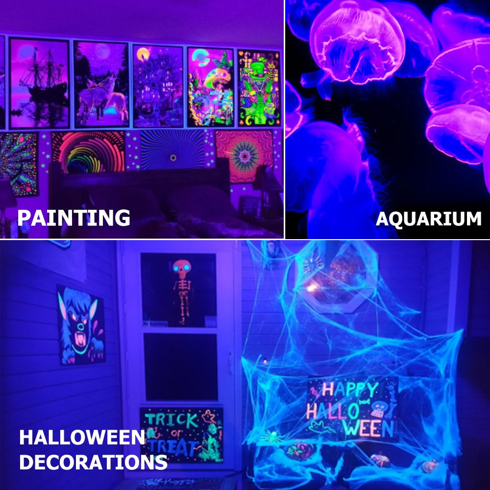 10W 20W 30W 50W UV Led Floodlight Ultra Violet LED Black Light Outdoor IP66 Waterproof Stage Light for Bar Halloween Dance Party