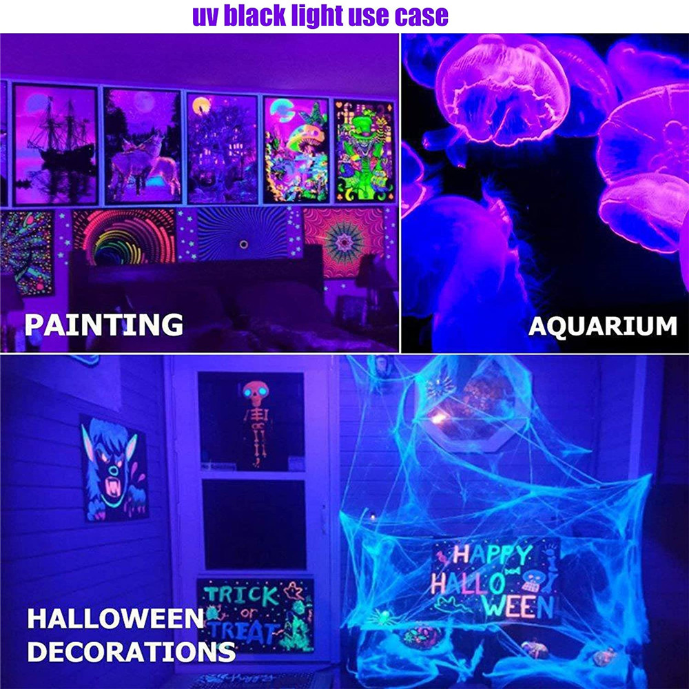 30W 60W 100W UV LED Floodlight Ultraviolet Light AC85-265V IP66 Waterproof LED Black Light Halloween Party Stage Spotlights