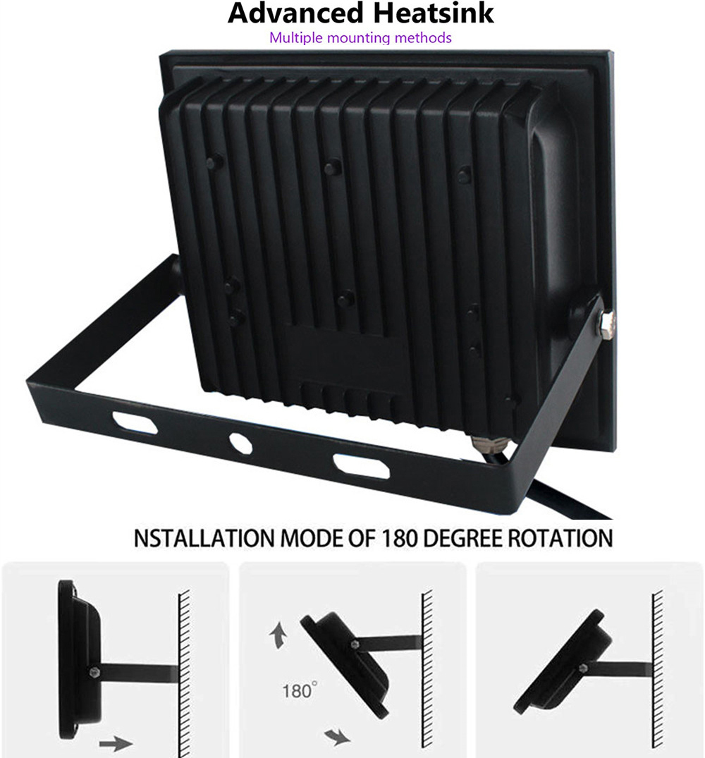 30W 60W 100W UV LED Floodlight Ultraviolet Light AC85-265V IP66 Waterproof LED Black Light Halloween Party Stage Spotlights