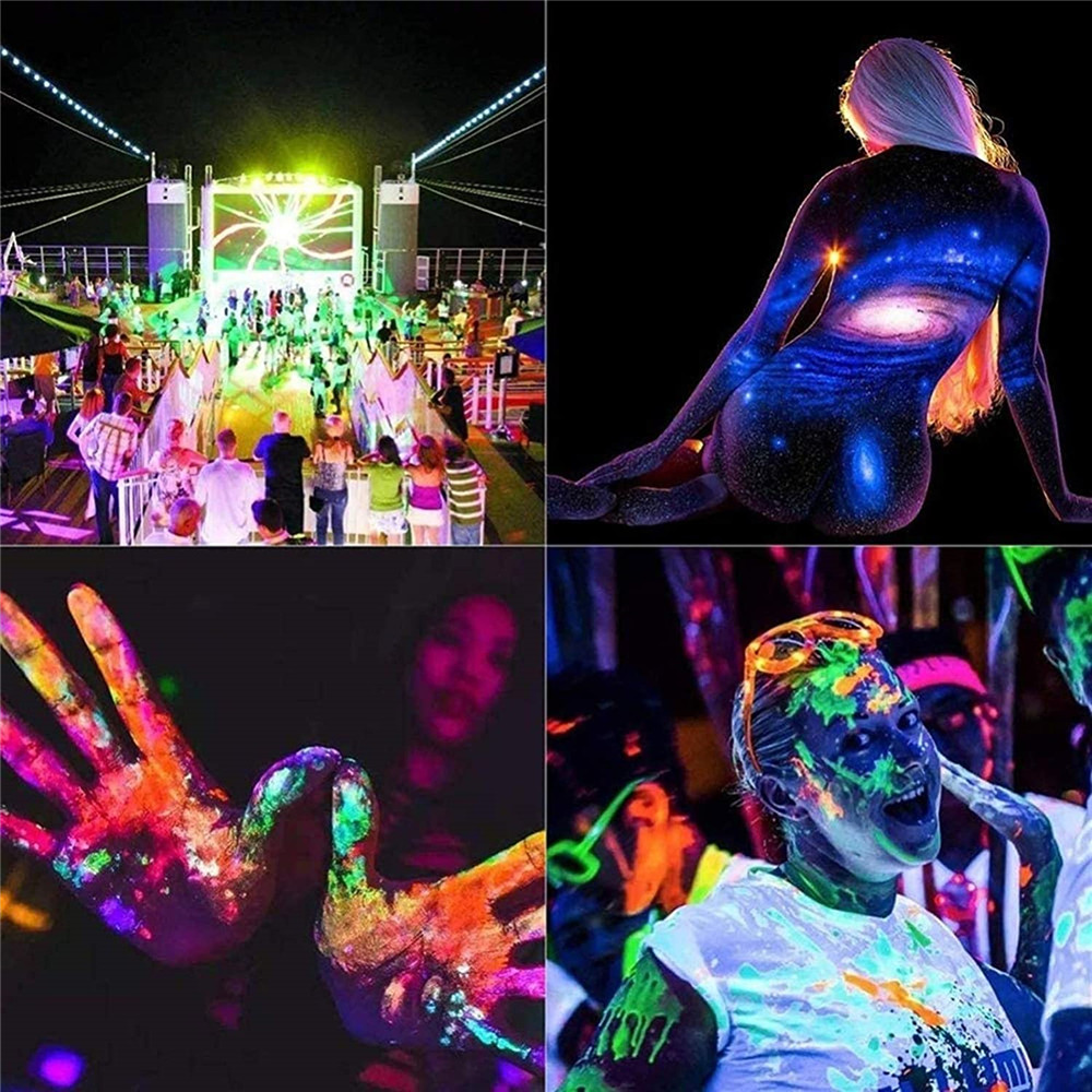 50/100W UV LED Floodlight IP65 Waterproof Ultraviolet Fluorescent Black Lights DJ Disco Stage Night Lamp for Bar Halloween Party