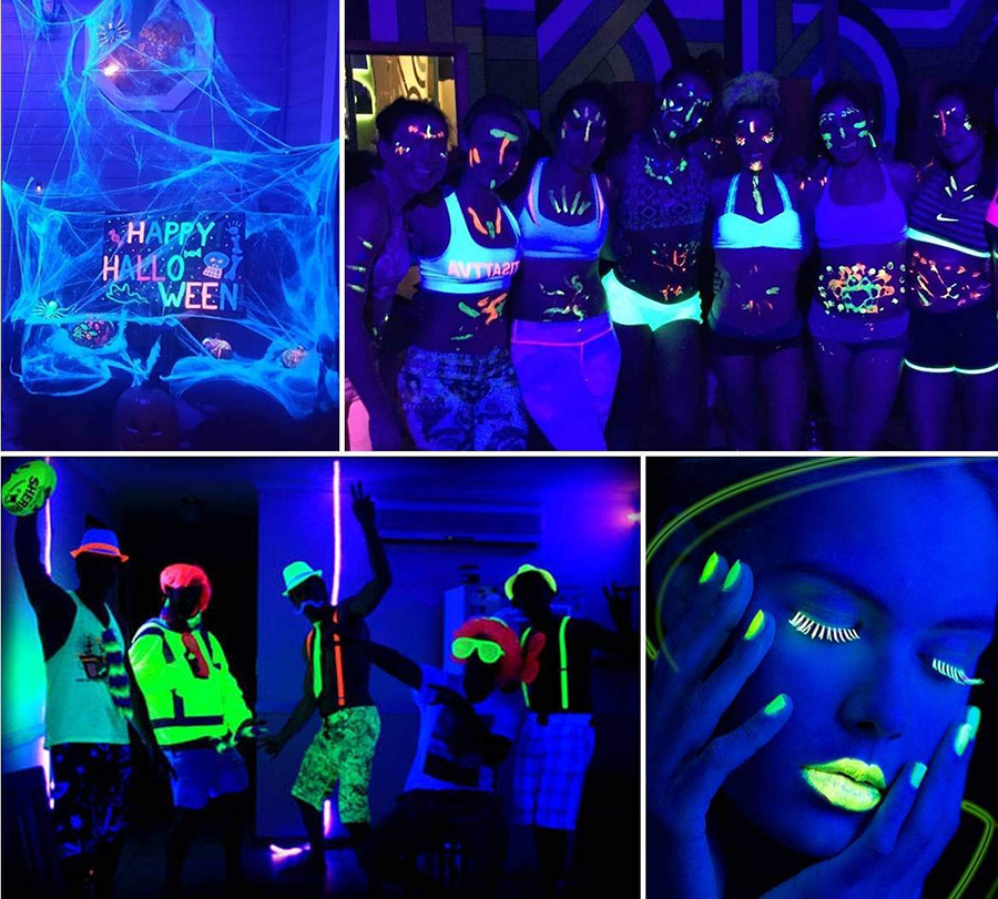 10W 20W 30W 50W UV LED Black Light Floodlight IP66 Waterproof Ultra-Viole Flood Light Stage Light for Halloween Party Curing