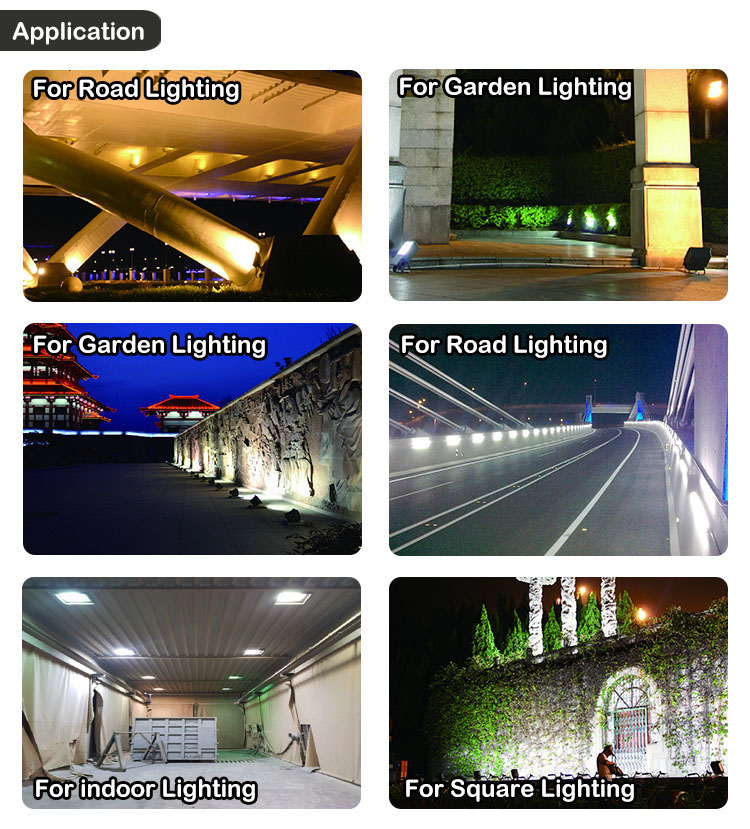 Reflector LED Outdoor Lighting 220V IP65 Waterproof 10W 20W 30W 50W LED Flood Light and 100W 150W 200W Floodlight LED Spotlight
