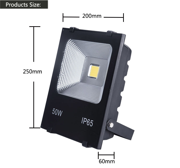 Led floodlight with EPISTAR LED 20W/30W/40W/50W led project light outdoor COB flood lights IP65