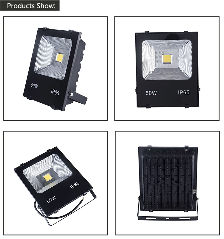 Led floodlight with EPISTAR LED 20W/30W/40W/50W led project light outdoor COB flood lights IP65