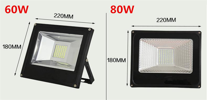 LED PIR Motion Sensor Adjustable Floodlight 20W 60W Waterproof IP65 220V Floodlight Garden Spotlight Outdoor Wall Lamp Spotlight