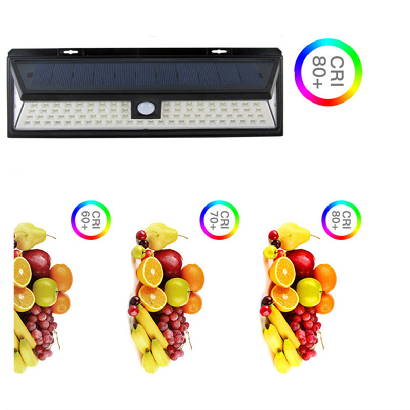90 LED Solar Light Outdoor Solar Lamp Powered Sunlight PIR Motion Sensor Waterproof Street Lamp for Garden Decoration