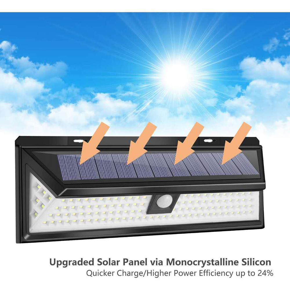 90 LED Solar Light Outdoor Solar Lamp Powered Sunlight PIR Motion Sensor Waterproof Street Lamp for Garden Decoration