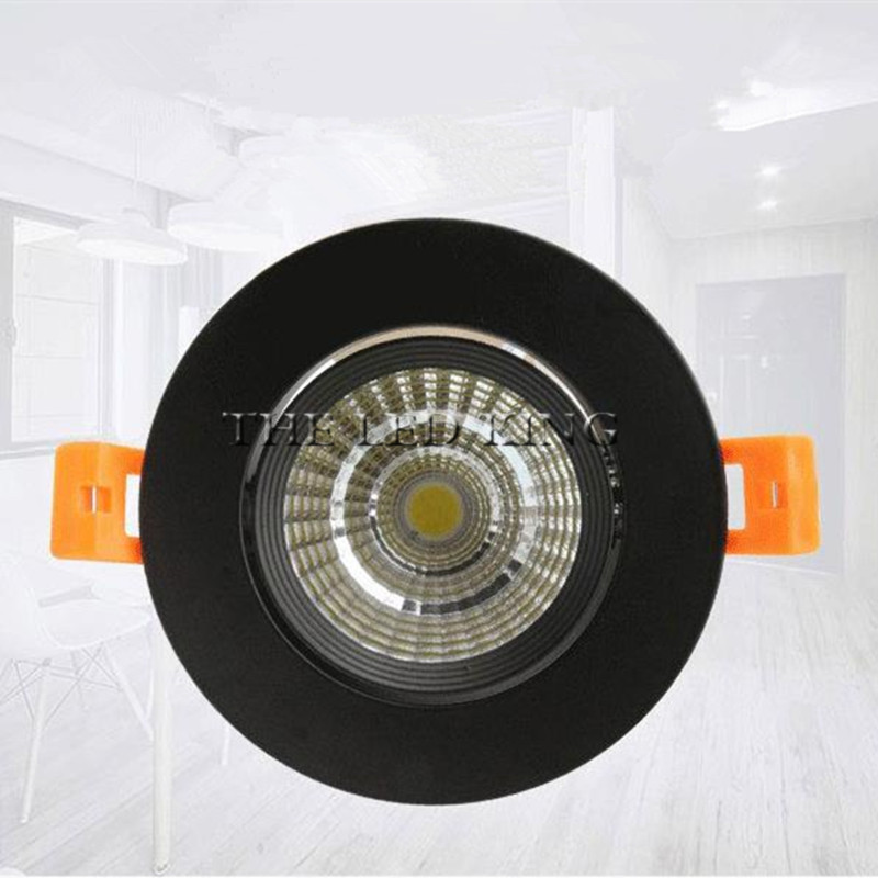 Special Black led spot Mini 5W 7W 9W COB LED Downlight Dimmable Recessed Lamp Light best for ceiling home office hotel 110V 220V