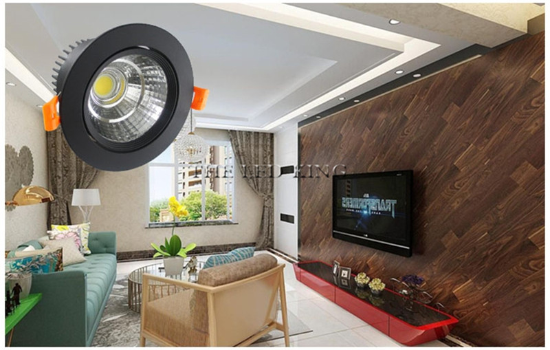 Special Black led spot Mini 5W 7W 9W COB LED Downlight Dimmable Recessed Lamp Light best for ceiling home office hotel 110V 220V