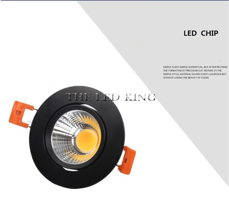 Special Black led spot Mini 5W 7W 9W COB LED Downlight Dimmable Recessed Lamp Light best for ceiling home office hotel 110V 220V