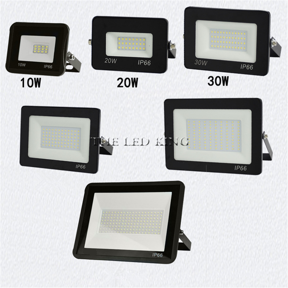 220V LED FloodLight 10W 30W 50W 100W Reflector LED Flood Light Waterproof IP65 Spotlight Wall Outdoor Lighting Warm Cold White