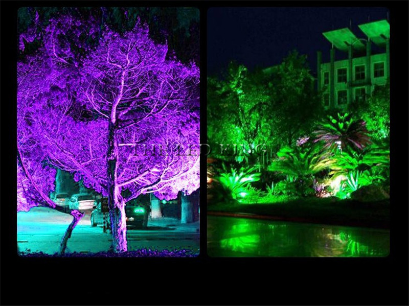 10W/30W/50W RGB LED Flood Light 16 Colors Waterproof LED Floodlight Outdoor Spotlight Flashlight with Remote Party Neon Light