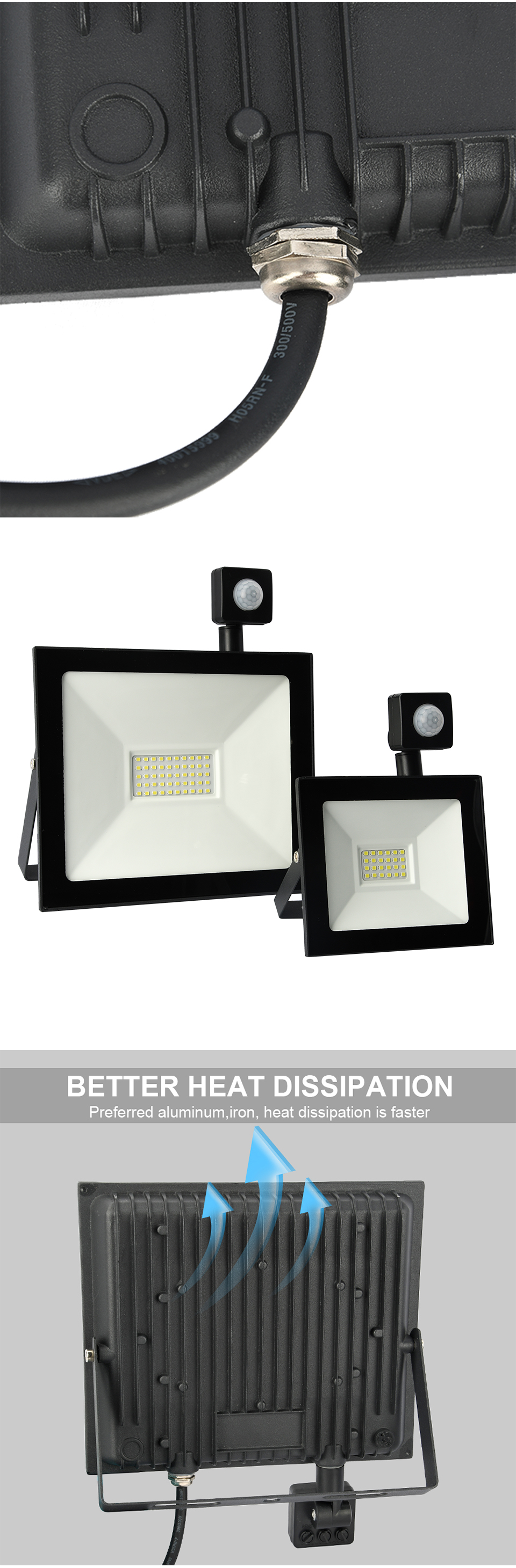 100W Led Flood Light AC 220V 230V 110V Outdoor Floodlight Spotlight IP65 Waterproof LED Street Lamp Landscape Lighting
