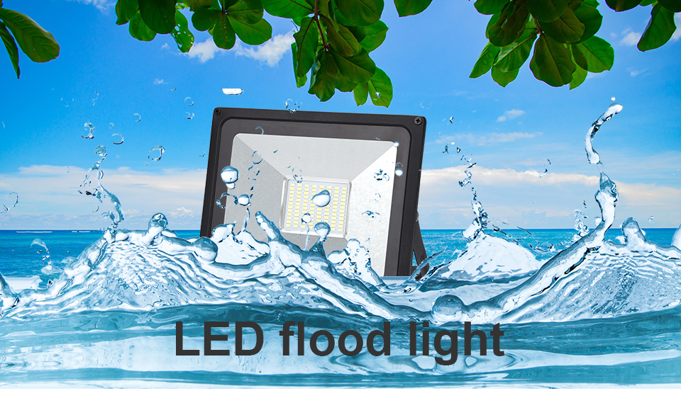 220V LED FloodLight 10W 30W 50W 100W Reflector LED Flood Light Waterproof IP65 Spotlight Wall Outdoor Lighting Warm Cold White